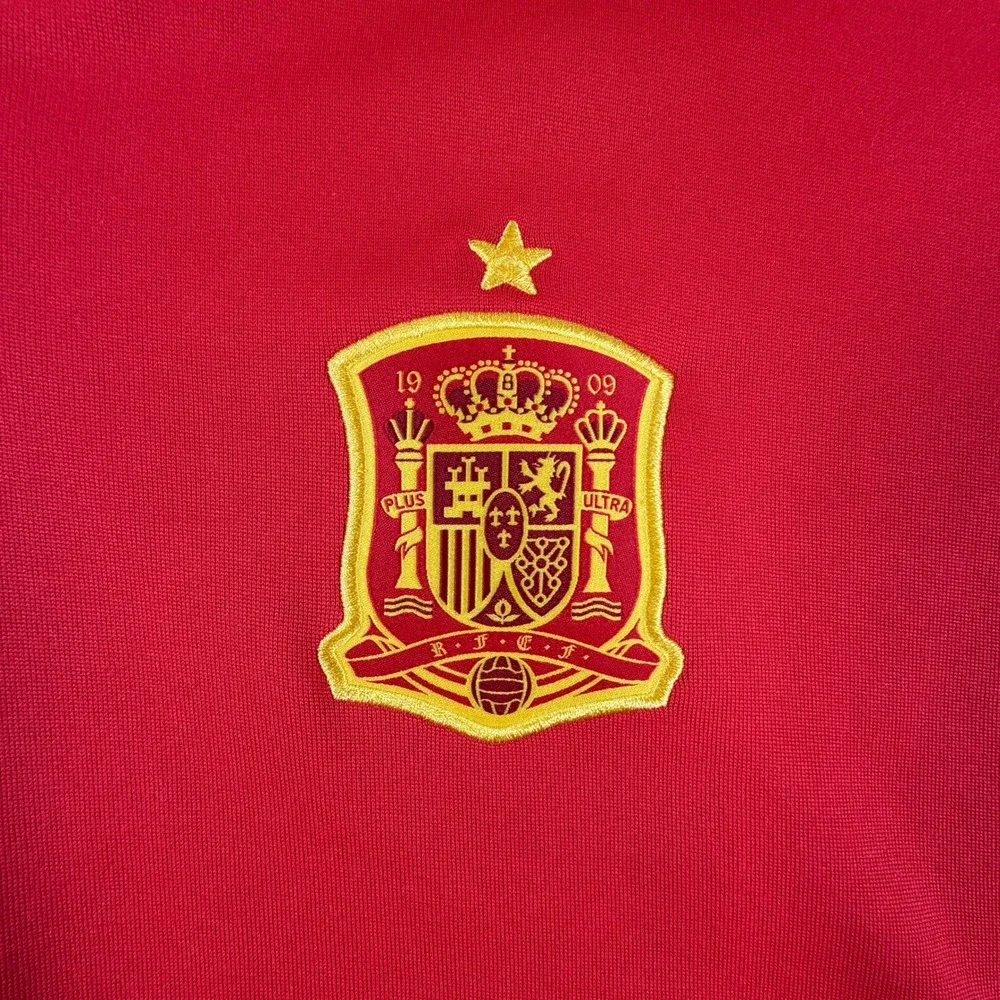 Adidas Spain National Team Full Zip Football Jacket Mens Large Red ESPAÑA
